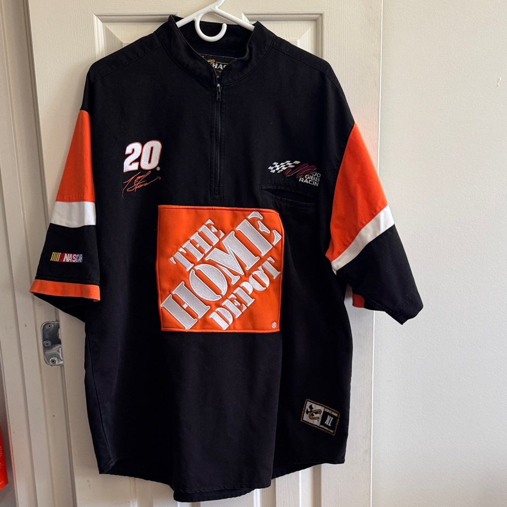 Vintage Chase Authentics Tony Stewart NASCAR Home Depot Racing 1/4 zip XL